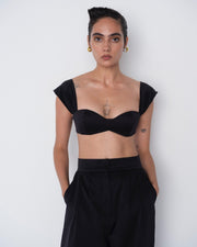 Eris Crop top - Navy Blue